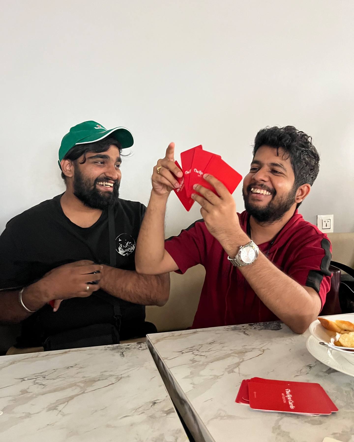 A happy moment with friends